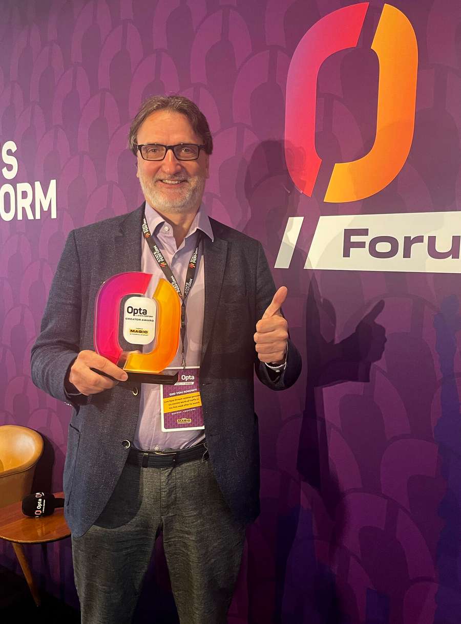 Nuestro Director de Contenidos Digitales, Alan Záruba, aceptó con orgullo este prestigioso reconocimiento en el Opta Forum de Nueva York.