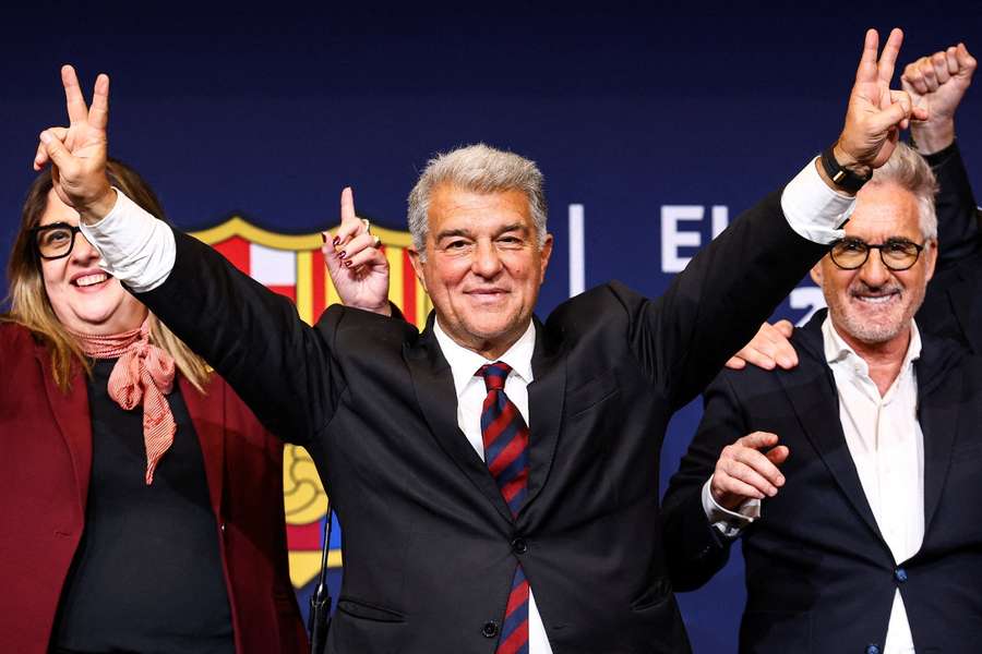 Joan Laporta, tras ganar las elecciones