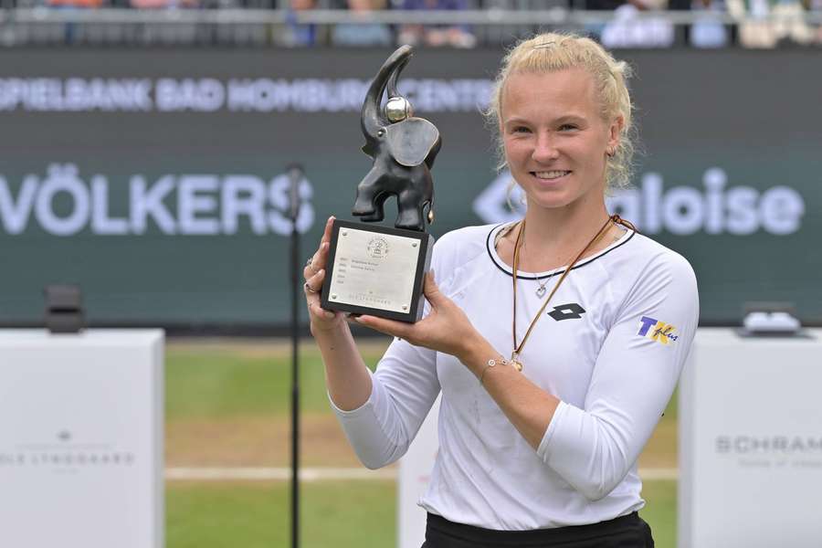 Kateřina Siniaková se v Bad Homburgu dočkala prvního titulu na trávě.