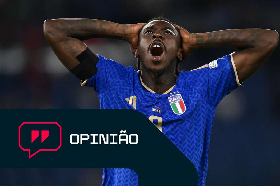 O desespero de Moise Kean O desespero de Moise Kean