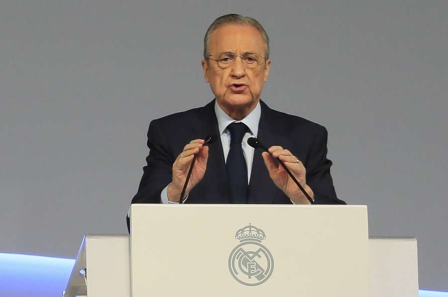 O presidente do Real Madrid liderou um grupo de 12 grandes clubes europeus no projeto da Superliga