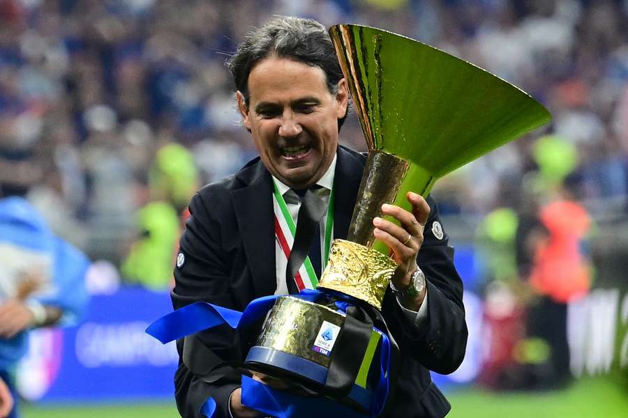 Simone Inzaghi won afgelopen seizoen de Serie A met Inter