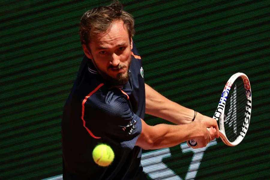 Russia's Daniil Medvedev in action in Monte Carlo earlier this month