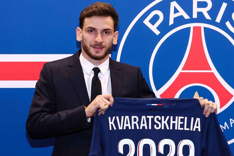 Khvicha Kvaratskhelia has signed for PSG from Napoli Khvicha Kvaratskhelia has signed for PSG from Napoli