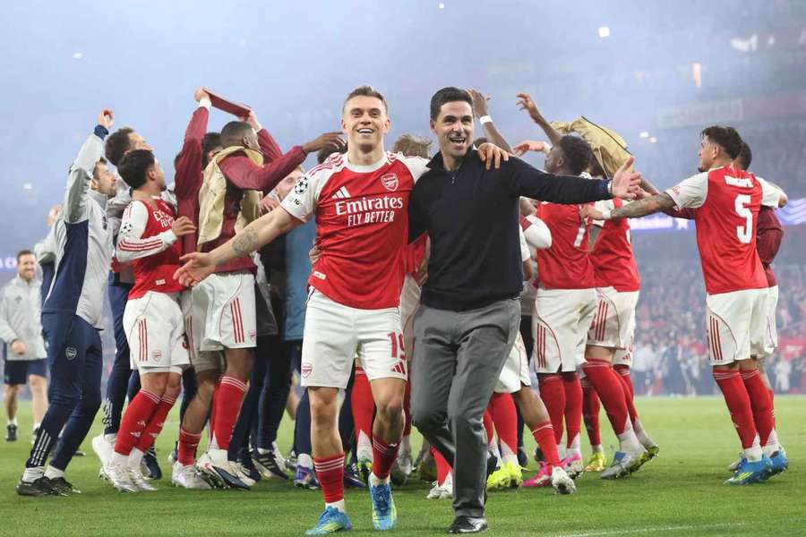 Arteta celebrates a landmark win for Arsenal