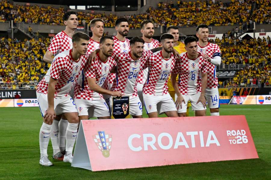 Seleção da Croácia em amistoso contra a Colômbia, em março Seleção da Croácia em amistoso contra a Colômbia, em março