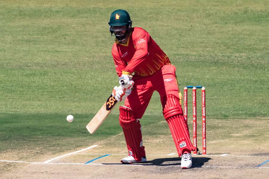 Zimbabwe's Brendan Taylor batting at the Harare Sports Club.
