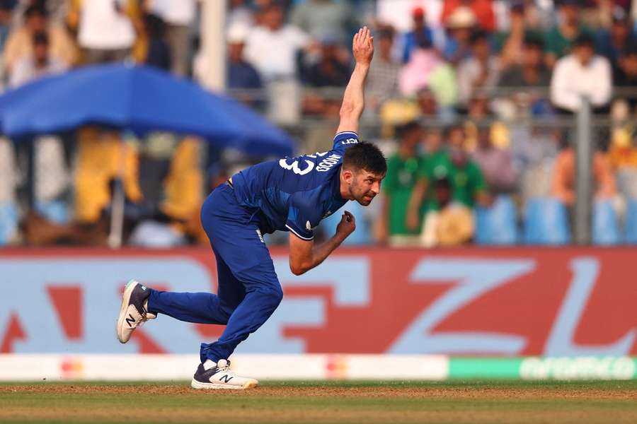 Mark Wood in action at the ongoing World Cup 