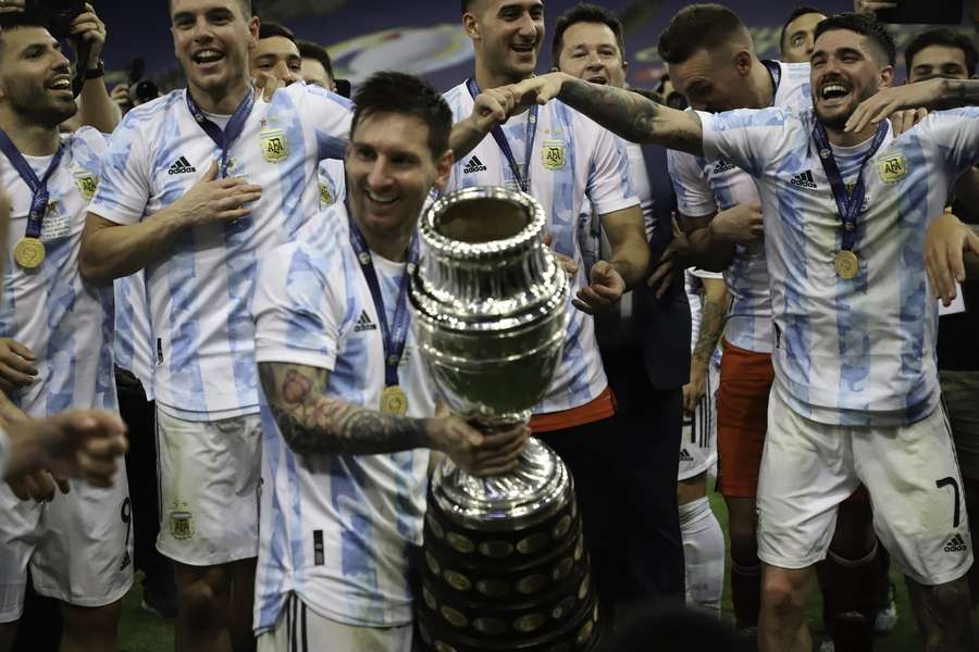 Lionel Messi met de Copa America in 2021