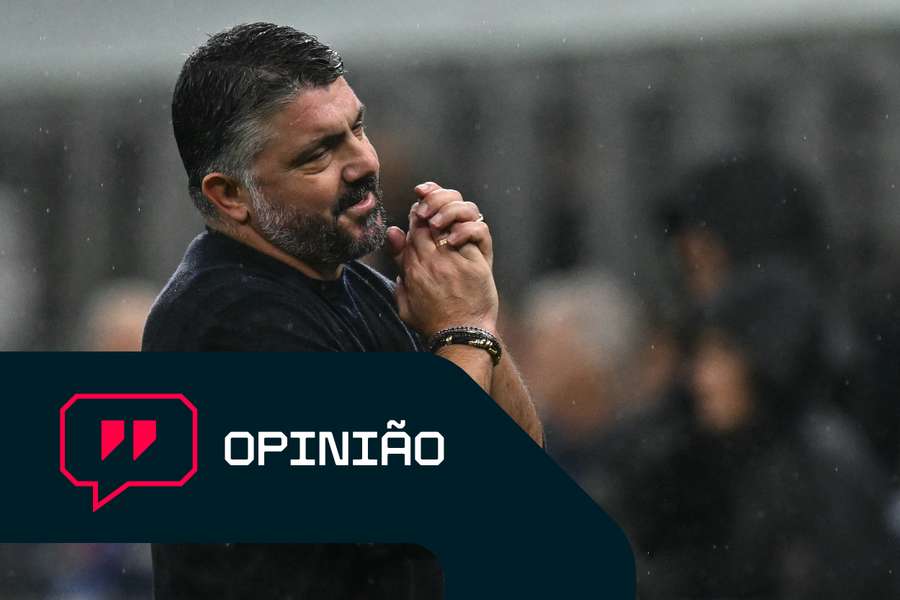Gennaro Gattuso desolado em San Siro Gennaro Gattuso desolado em San Siro