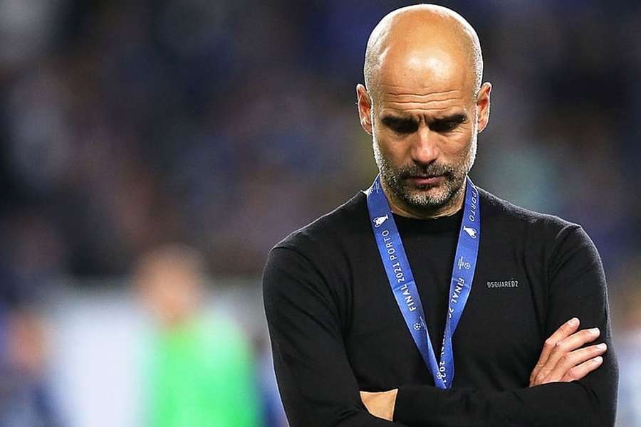 Pep Guardiola, treinador do Manchester City