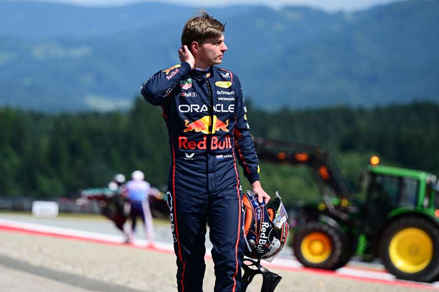 Verstappen après son accrochage avec Antonelli en Autriche.