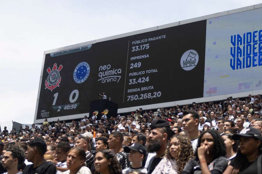 A final da Supercopa reuniu 33 mil em Itaquera
