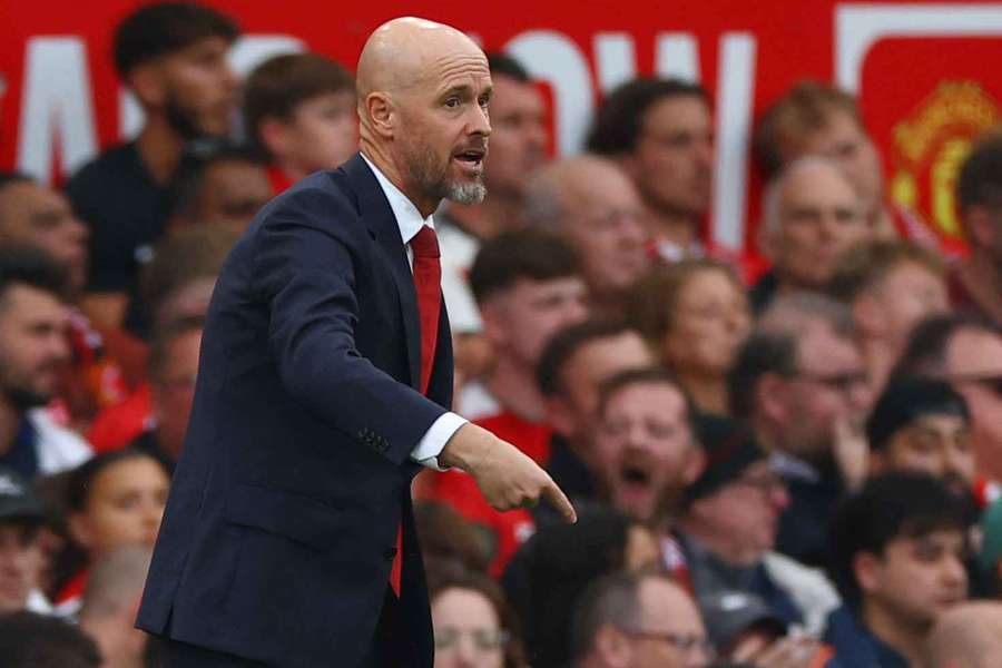 Erik ten Hag on the touchline