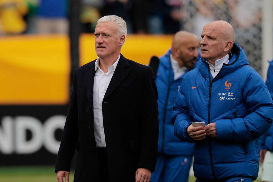 Didier Deschamps contre le Brésil.
