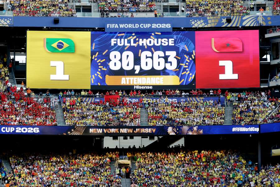 Plenty in the stadium for this clash... Plenty in the stadium for this clash...