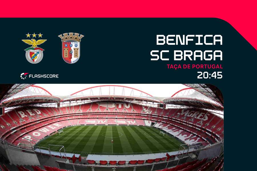 Benfica recebe SC Braga no Estádio da Luz