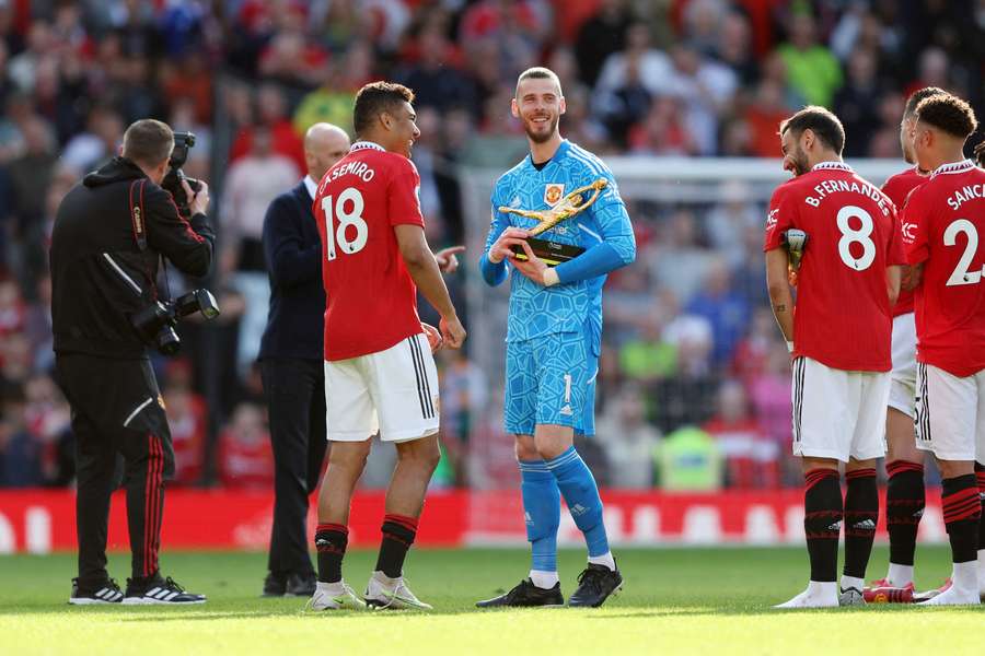 David de Gea premiato con il Golden Glove Trophy nella sua ultima stagione con lo United
