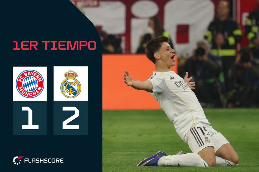 Arda Güler celebra su segundo gol