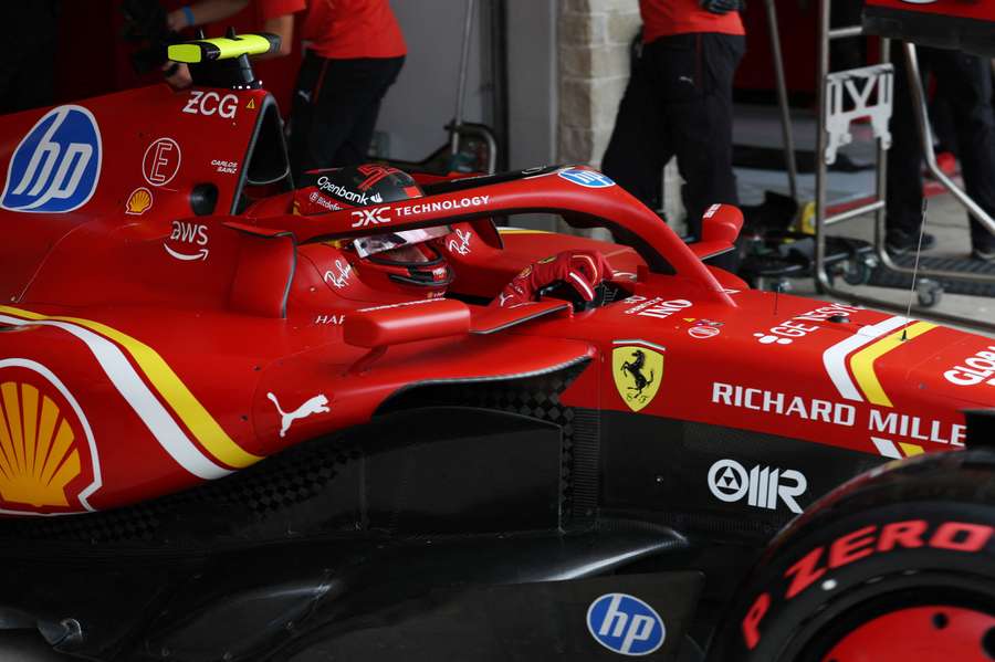 Carlos Sainz during practice