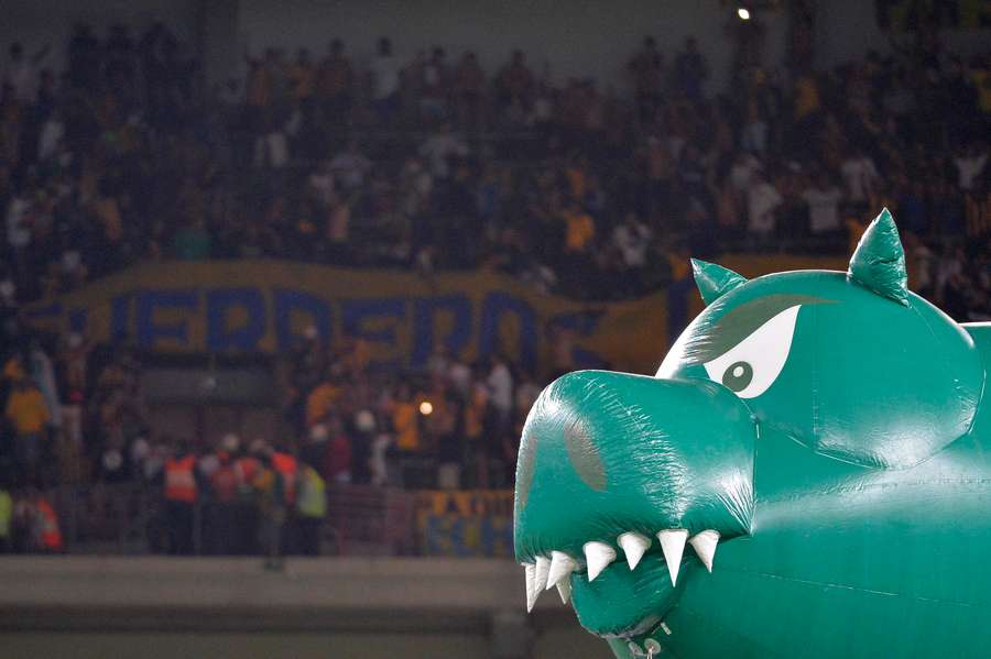 Dirigível em formato de porco no Allianz Parque, em 2016 Dirigível em formato de porco no Allianz Parque, em 2016