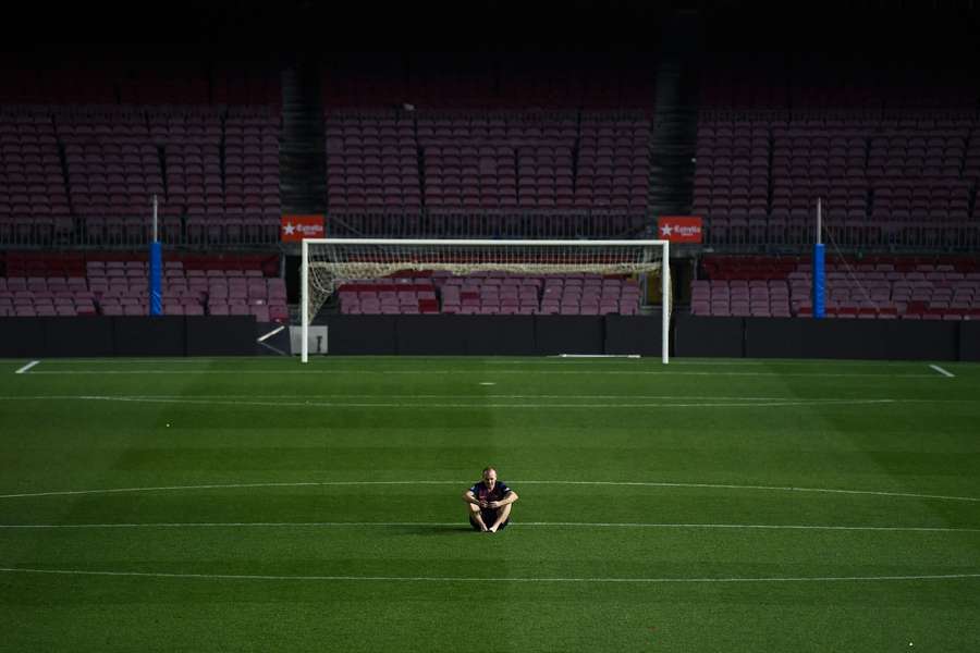 A despedida de Iniesta no Camp Nou