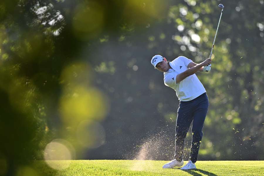 Den danske golfspiller Rasmus Højgaard lurer på nyt topresultat i Frankrig