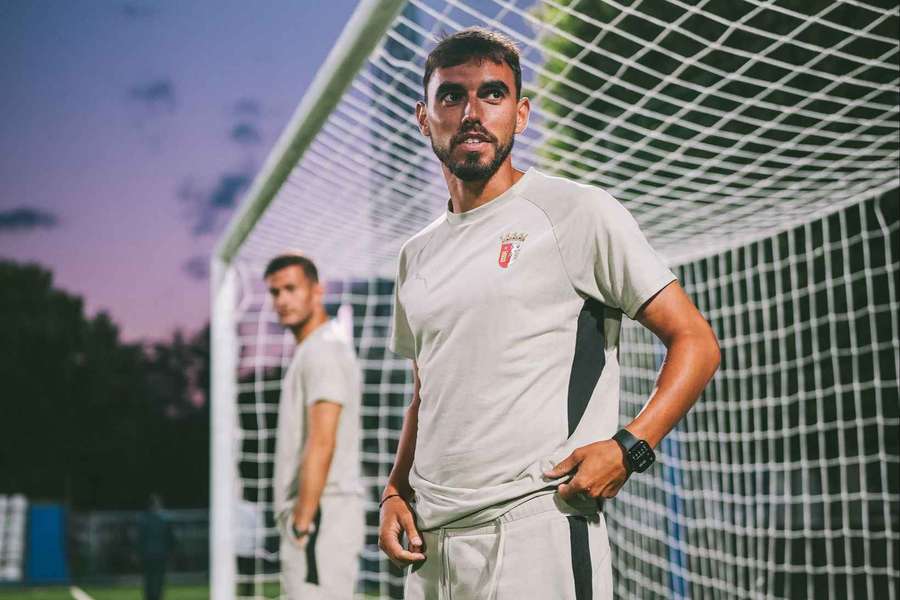 Ricardo Horta na preparação da partida Ricardo Horta na preparação da partida
