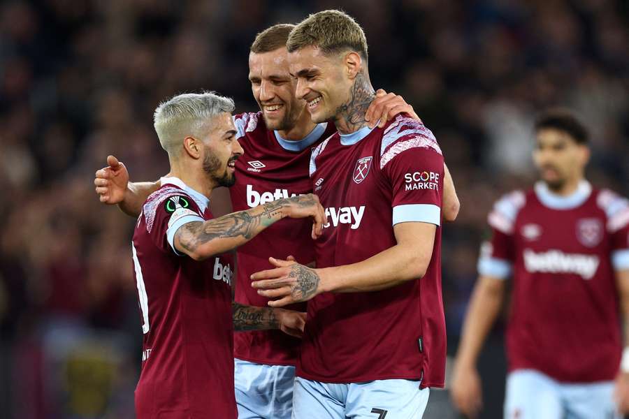 Gianluca Scamacca opened the scoring for the Hammers in their serene 4-0 win over AEK Larnaca