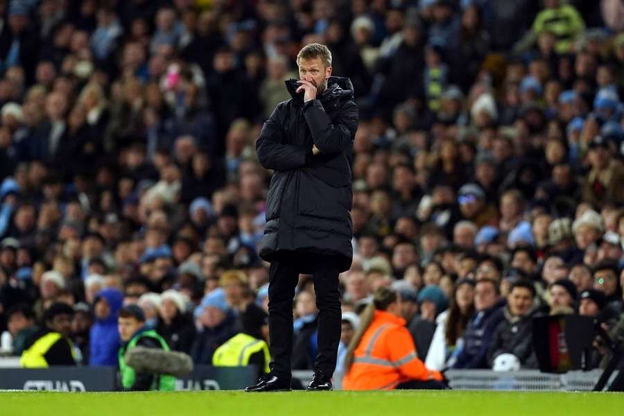 Graham Potter a perdu deux fois face à City en l'espace de quelques jours.