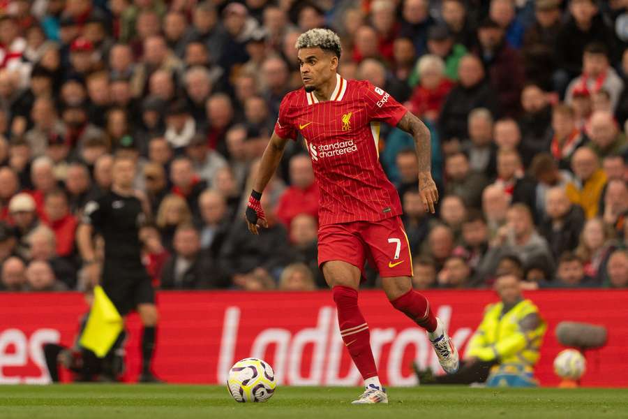 Luis Díaz, en Anfield