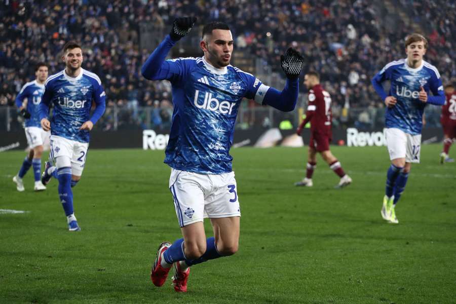 L'esultanza di Da Cunha L'esultanza di Da Cunha