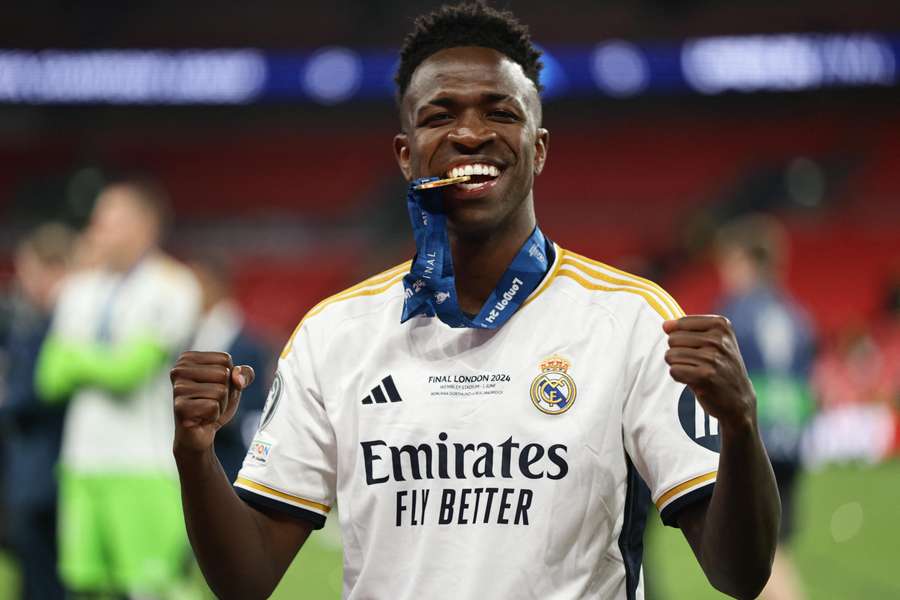 Vinícius Júnior ao serviço do Real Madrid.