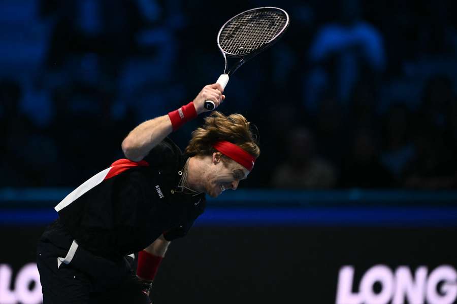 Rublev, iracundo en pista.