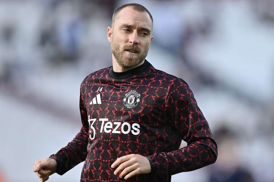 Christian Eriksen heeft de training hervat bij Manchester United