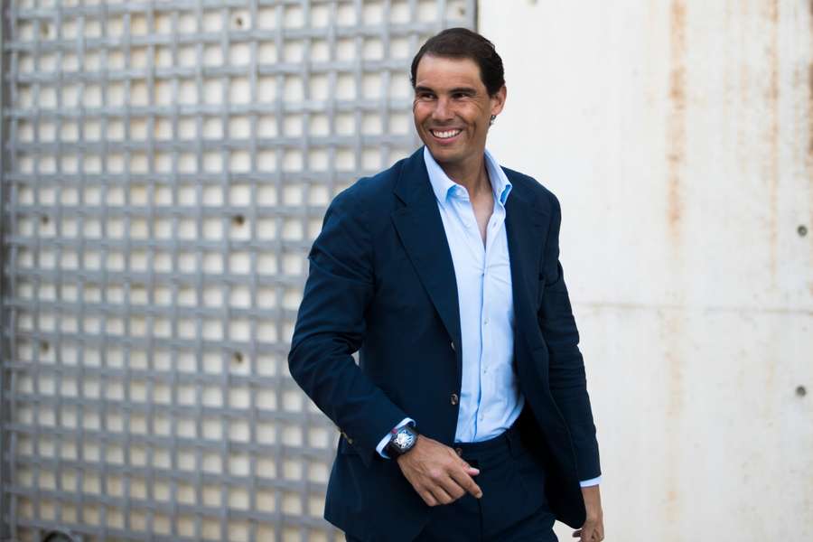 Nadal during an awards ceremony for his tennis foundation 