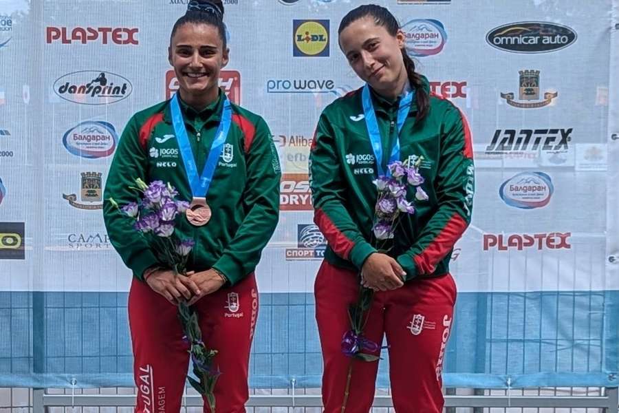 Inês Penetra e Beatriz Fernandes conquistaram o bronze na final de C2 500 metros