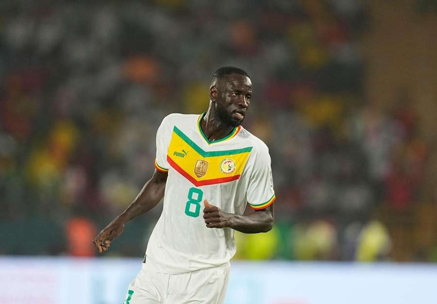 Kouyate em ação pelo Senegal