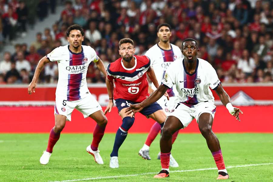 Marquinhos, Hakimi et Pacho face à Giroud en Ligue 1 (J2).