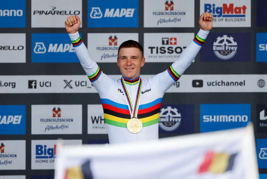 Evenepoel retained his time trial world title last week