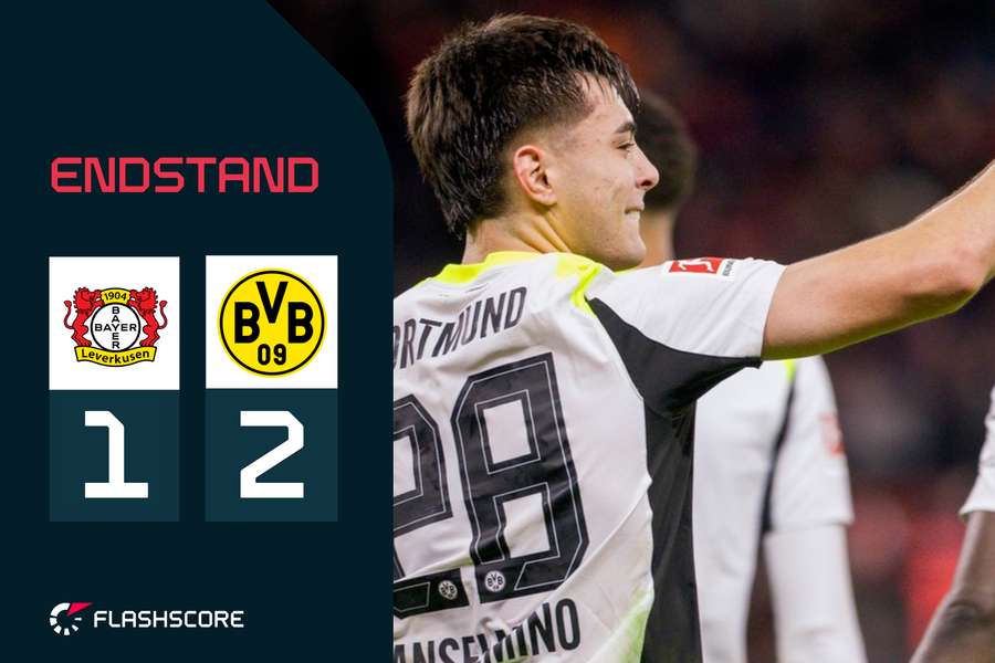 Aaron Anselmino brachte die Dortmunder kurz vor der Halbzeit in Führung.