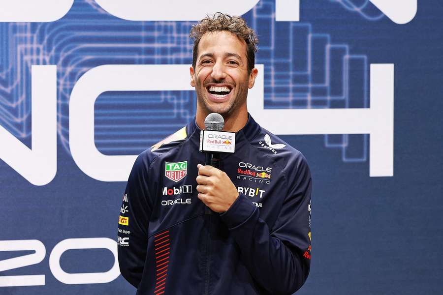 Daniel Ricciardo le 3 février lors de la présentation de la nouvelle Red Bull.