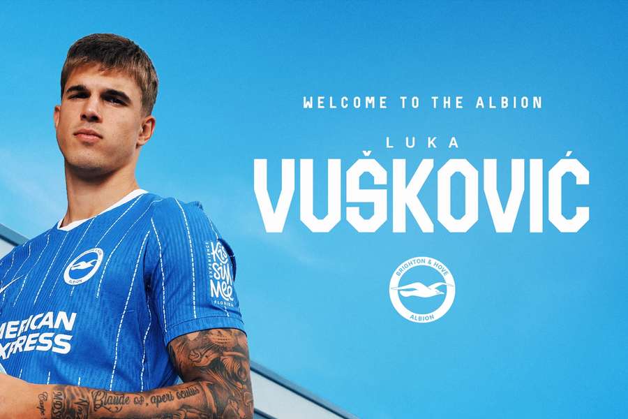 Brighton pozyskało Lukę Vuskovicia z Tottenhamu Brighton pozyskało Lukę Vuskovicia z Tottenhamu