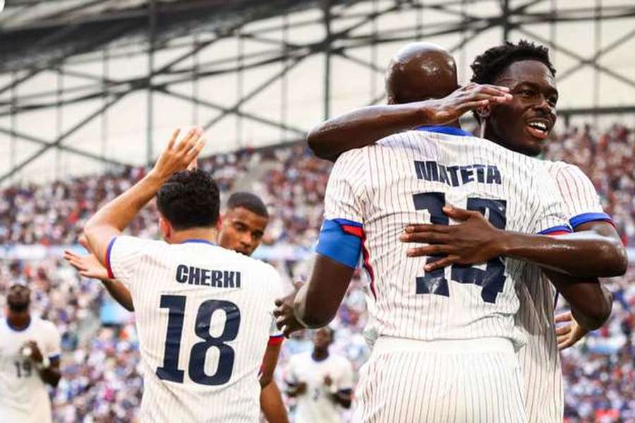 A festa dos jogadores franceses