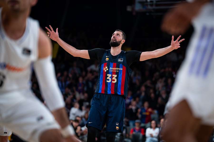 Nikola Mirotic was the top scorer for Barcelona in the derby victory
