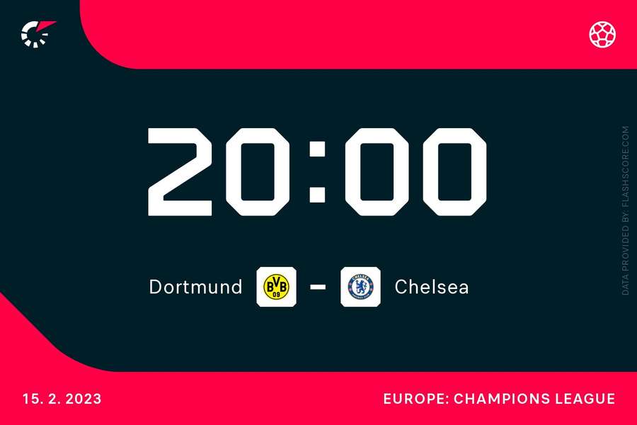 Dortmund and Chelsea will kick off at 8pm at Signal Iduna Park