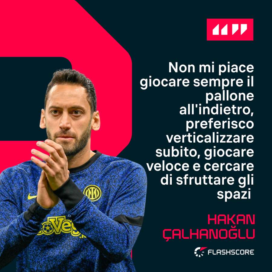 Le parole di Hakan Çalhanoğlu