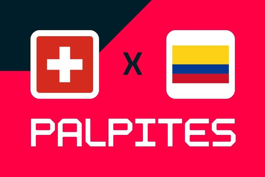 Colômbia é a favorita nas casas de apostas para este duelo com a Suíça