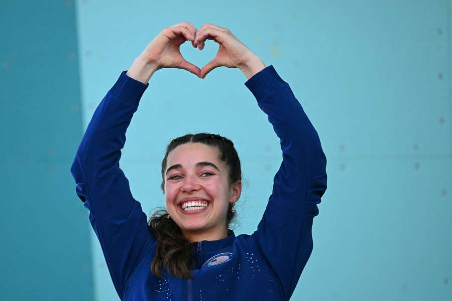 Brooke Raboutou aux JO 2024.