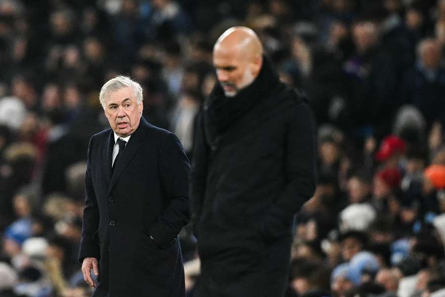 Ancelotti et Guardiola mardi soir.
